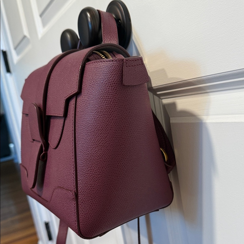 Like new Senreve Mini Maestra Bag in Plum pebbled leather - Picture 5 of 14